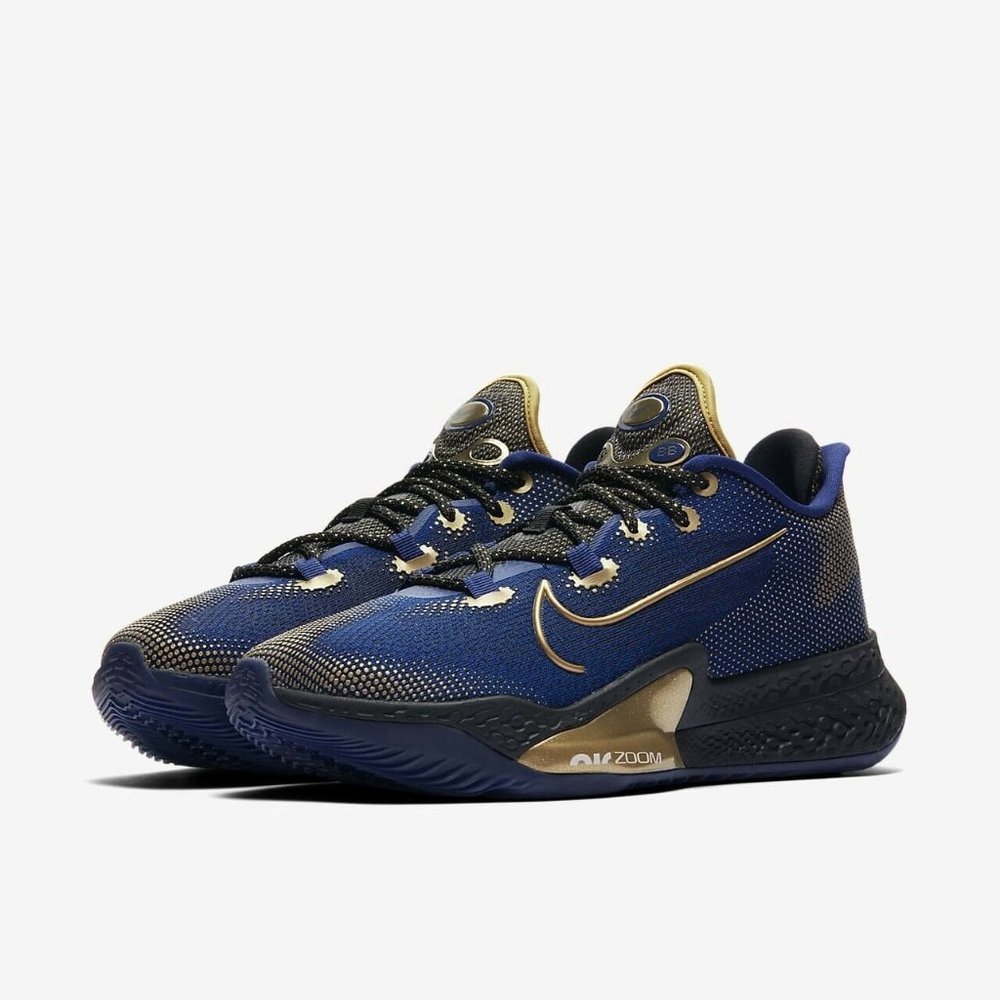 Size11- Nike Air Zoom BB NXT Blue Metallic Gold - Picture 4 of 12